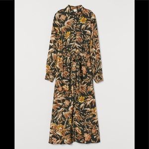 NWT - H&M Green Floral Maxi Dress